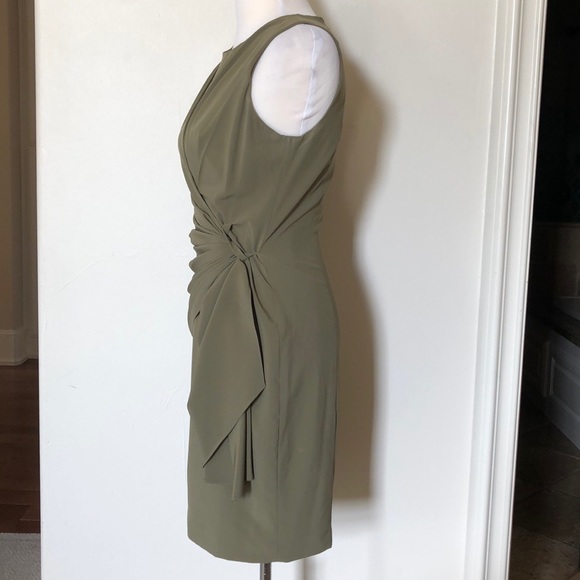 Zac Posen Sleeveless Side-Drape Dress - Picture 2 of 6